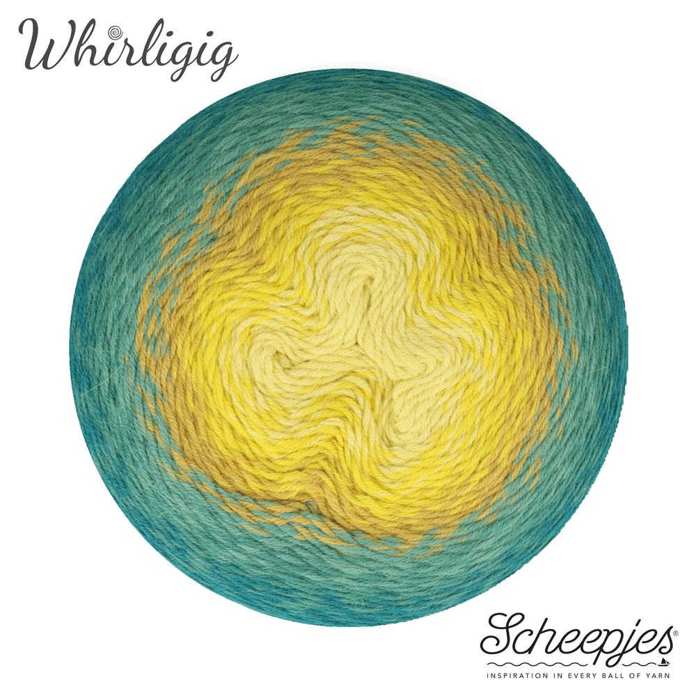 Whirligig kl 203 Teal to Yellow  OP BESTELLING