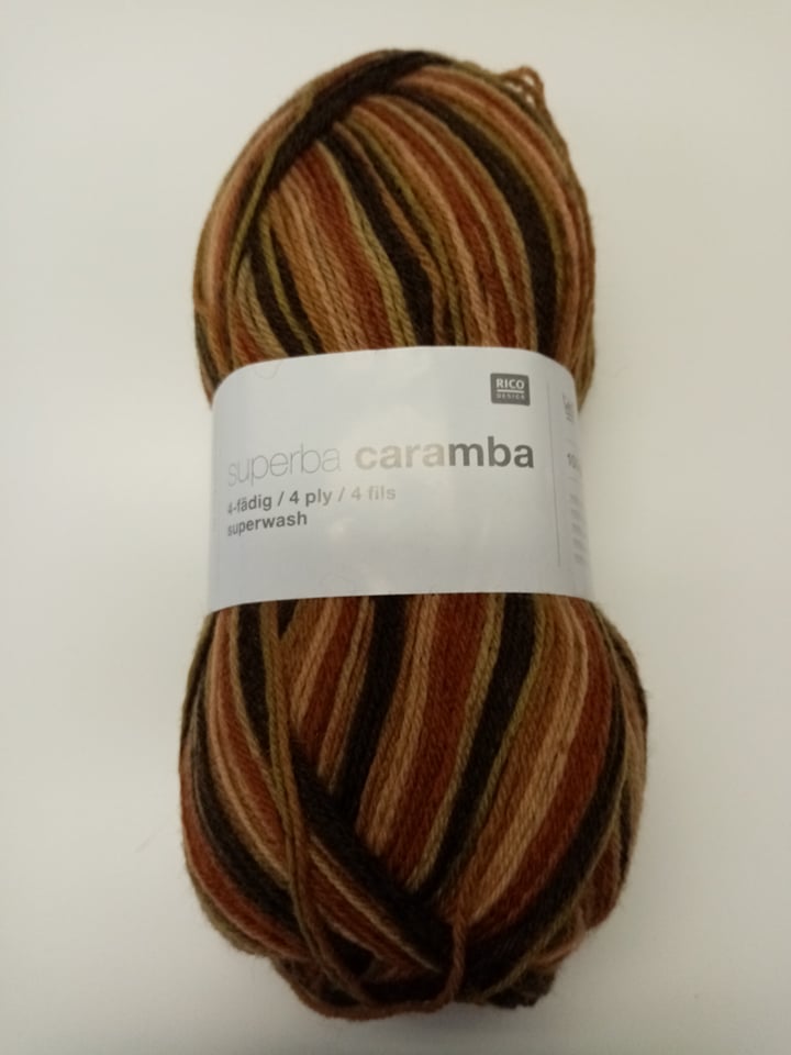 Caramba brown mix 4-ply