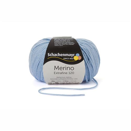 kl 152 baby blauw Merino Extrafine 120