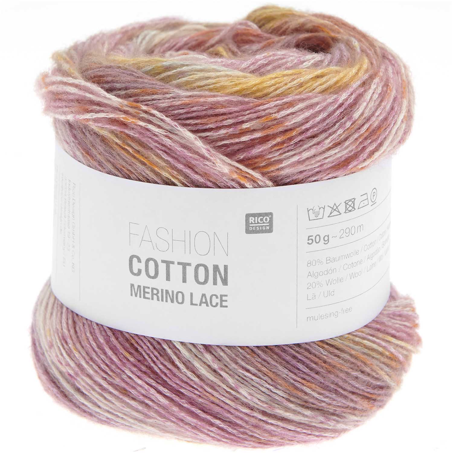 002 Pastel Cotton Merino Lace