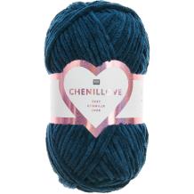 020 marine blauw Chenillove 