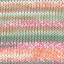 Gong Jacquard kl 204 oranje-groene tinten