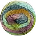 305 waterblauw - pistache - kauwgom roze