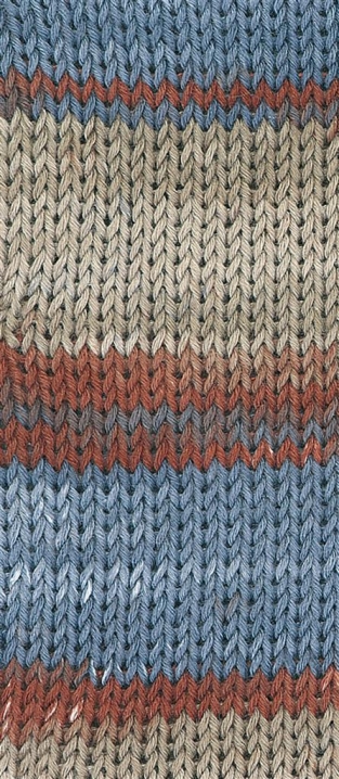 Bio Cotton Color kl 109 blauw/zand/roest