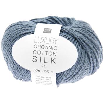 07 blau Organic Cotton Silk