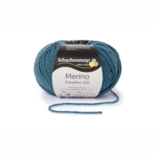 kl 166 Meerblau meliert Merino Extrafine 120