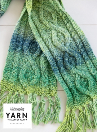 Nr 12 Mossy cabled scarf